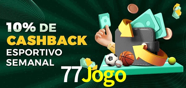 10% de bônus de cashback na 77Jogo